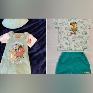2 Disney Lion King Baby Outfit Sets